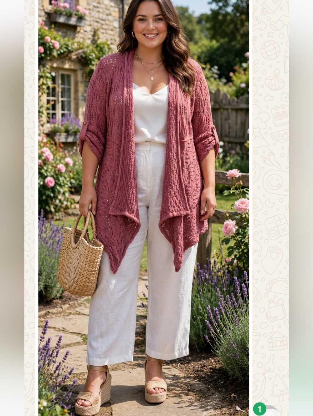 Drappy Open Knit Cardigan